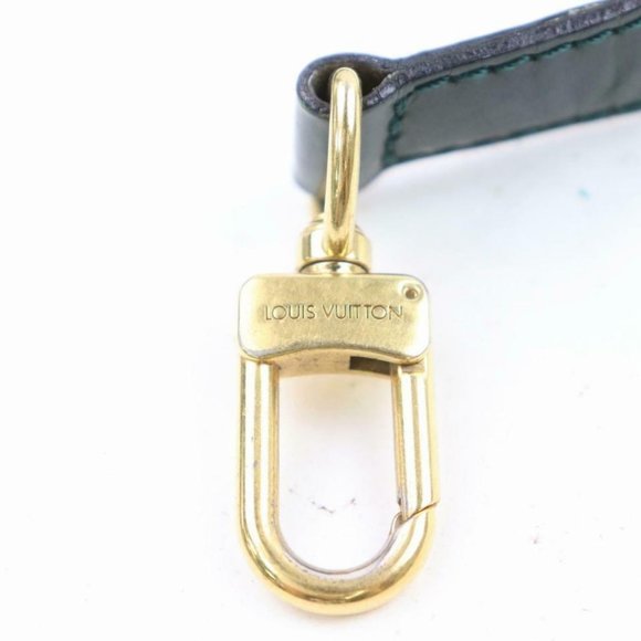 Louis Vuitton Rare Dark Green Leather Strap Taiga